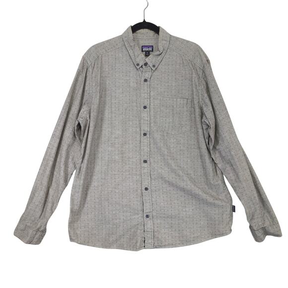 Patagonia Men's XL Button Down Shirt, Organic Cotton Long Sleeve Scorpo Dobby - Picture 1 of 6
